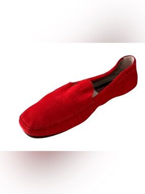 Cesare Paciotti Red Velvet Loafers Men’s Size 7 – Luxury Italian Slip-On